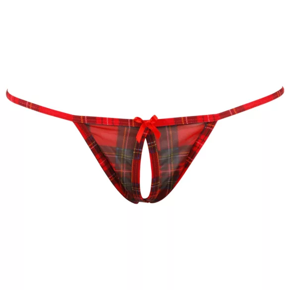 Cottelli - sexig skoluniform - bh set - vit röd