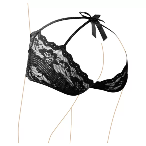 Cottelli - spets stringtrosa - svart - XL