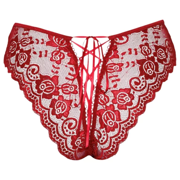 Cottelli - öppen spetstrosa - röd