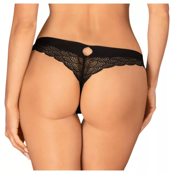 Obsessive Chemeris - stringtrosa - svart - sexig damunderkläder - XL/XXL
