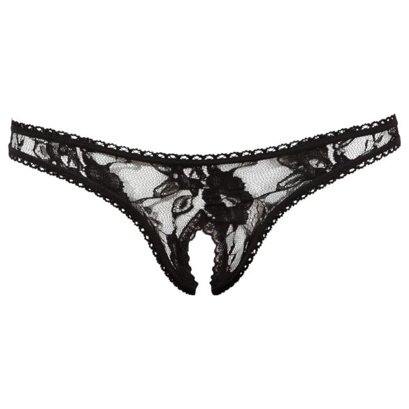 Cottelli - Sexig spetsstring (svart) - M