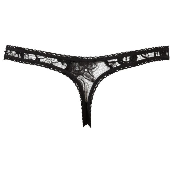 Cottelli - Sexig spetsstring (svart) - M