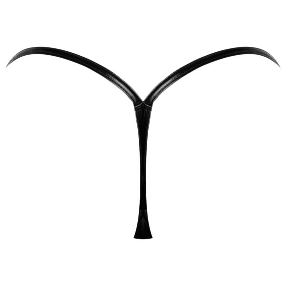 Noir - Stringtrosa med glansig effekt (svart)