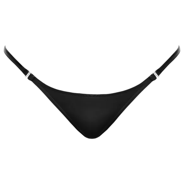 Noir - stringtrosa - glanseffekt - svart - L/XL