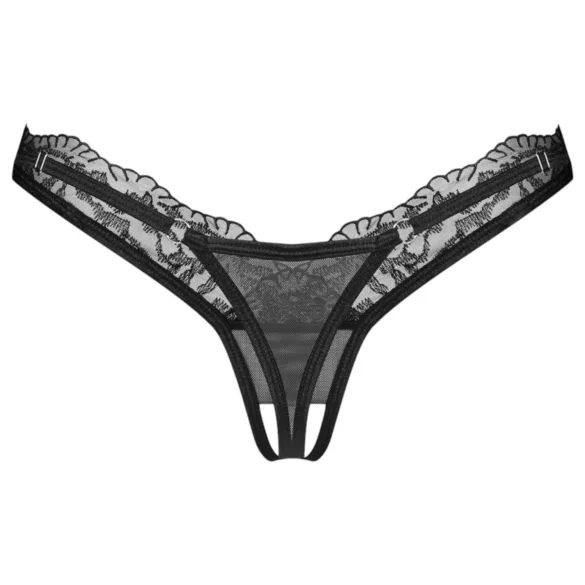 Obsessive - stringtrosa - spets - svart - 2XL/3XL