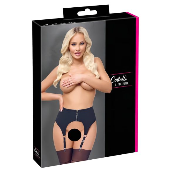 Cottelli - matt strumpeband (svart) - M