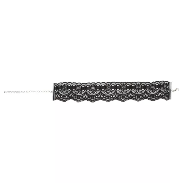 Cottelli - konstläderspets halsband BDSM kostymtillbehör