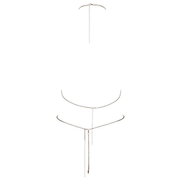 Cottelli - Bikinitopp med strasskedja - silver