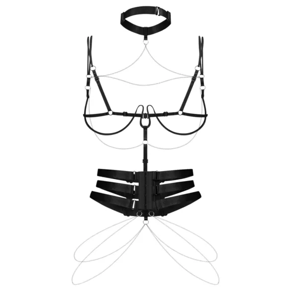 Obsessive - kedja sele (svart)