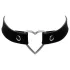 Cottelli - choker halsband hjärtformad - svart