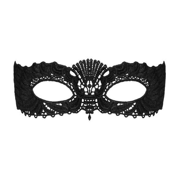 Obsessive - venetiansk mask - broderad - svart
