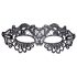Cottelli - dekorativ broderad spetsmask (svart)