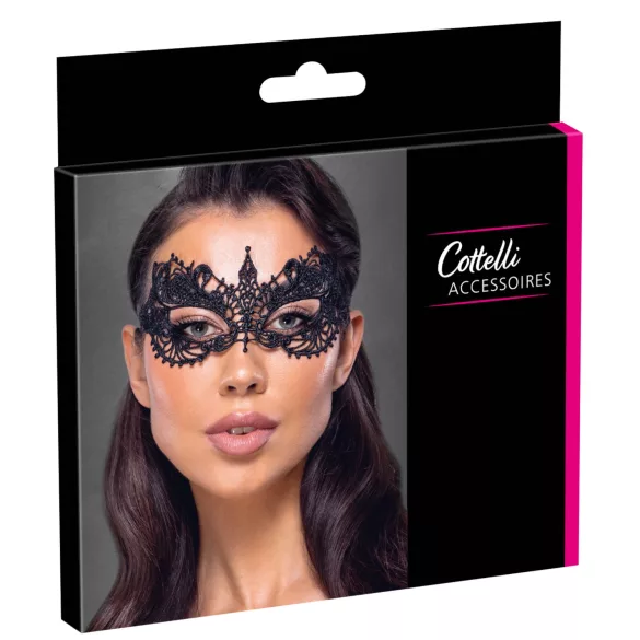Cottelli - ögonmask spets - svart