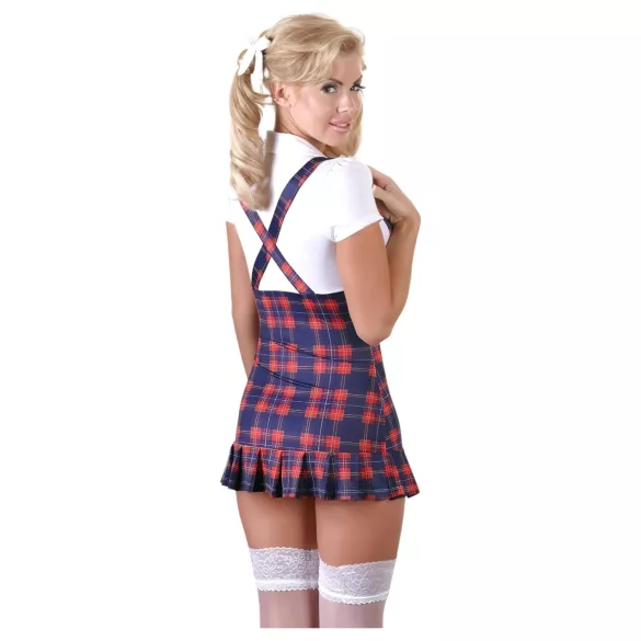 Cottelli - Rutig skolflicka-set, sexig kostym - M