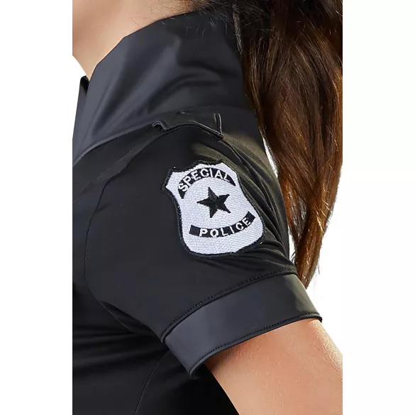 Cottelli Police - polisdräkt för dam - svart - XL