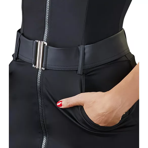 Cottelli Police - polisdräkt för dam - svart - XL