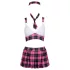 Cottelli - skoluniform set för kvinnor - rutigt - rosa
