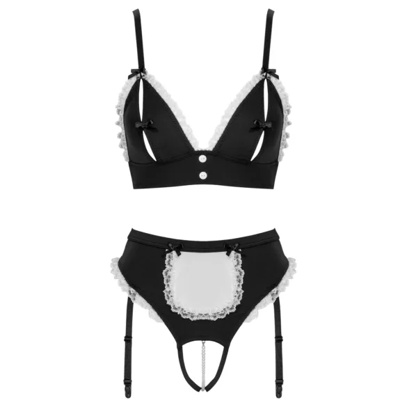 Cottelli - tjänsteflicka-set (svart)