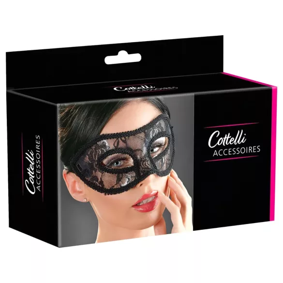 Cottelli - ögonmask spets förformad svart