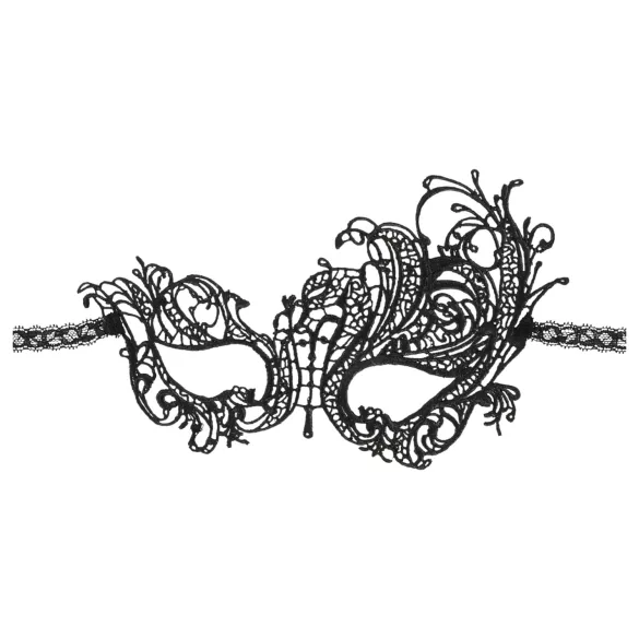 Cottelli - ansiktsmask - broderad, asymmetrisk - svart