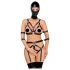 Bad Kitty - kroppsselar set och mask - svart - S