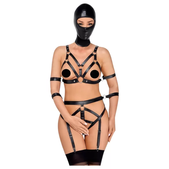 Bad Kitty - kroppsselar set och mask - svart - M