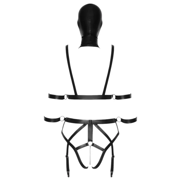 Bad Kitty - kroppsselar set och mask - svart - M