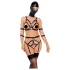 Bad Kitty - kroppsselar set och mask - svart - L