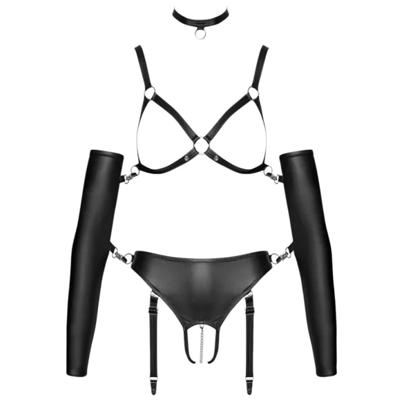Bad Kitty - bondagekroppsele set - svart - M