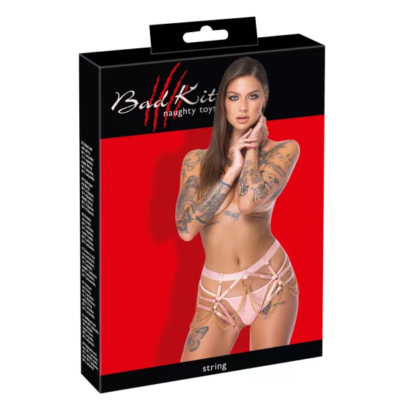 Bad Kitty - kedje sele och trosa (rosa)