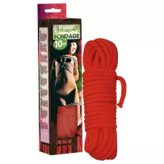 Shibari Rope - bondage-rep (10 m, röd)