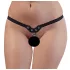 Fetish - stringtrosa med nitar och kedjor - svart S-L