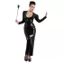 Bad Kitty - Glittrande, strassprydd piska (svart)
