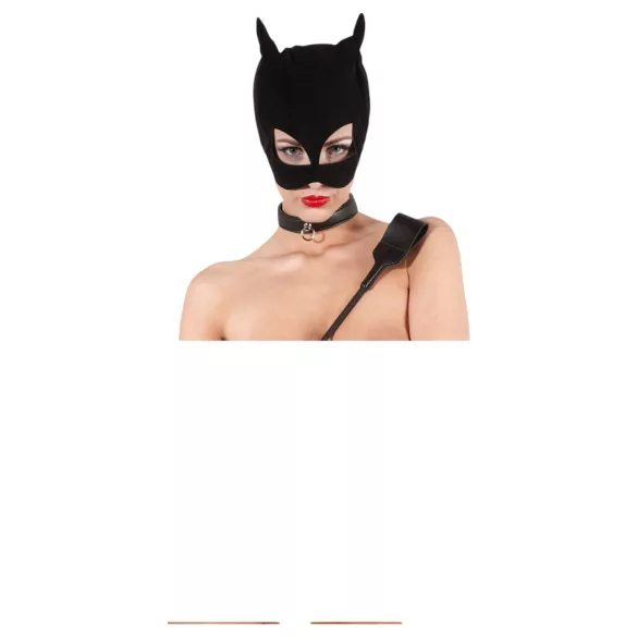 Bad Kitty - Glittrande, strassprydd piska (svart)
