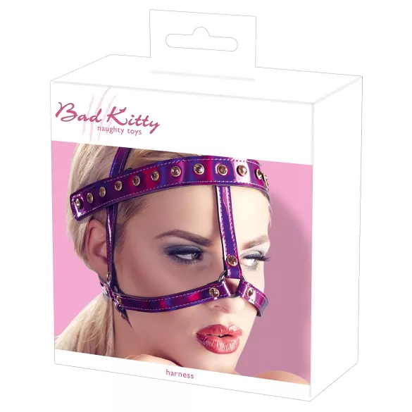 Bad Kitty - Glittrigt huvudsele (rosa)