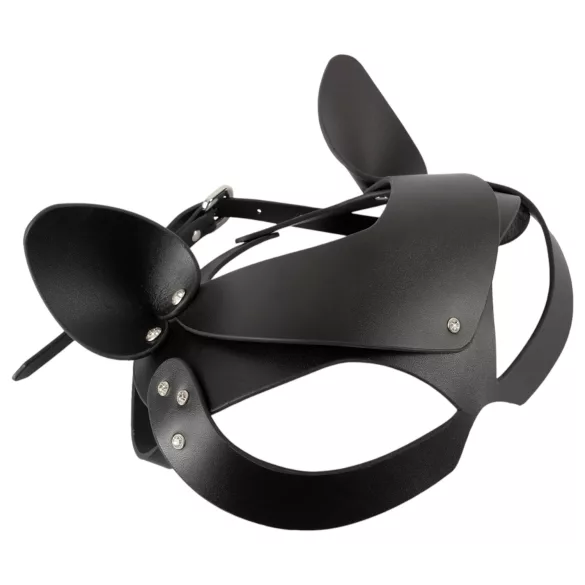 Bad Kitty - kattmask - konstläder med strass - svart S-L