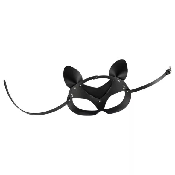 Bad Kitty - kattmask - konstläder med strass - svart S-L