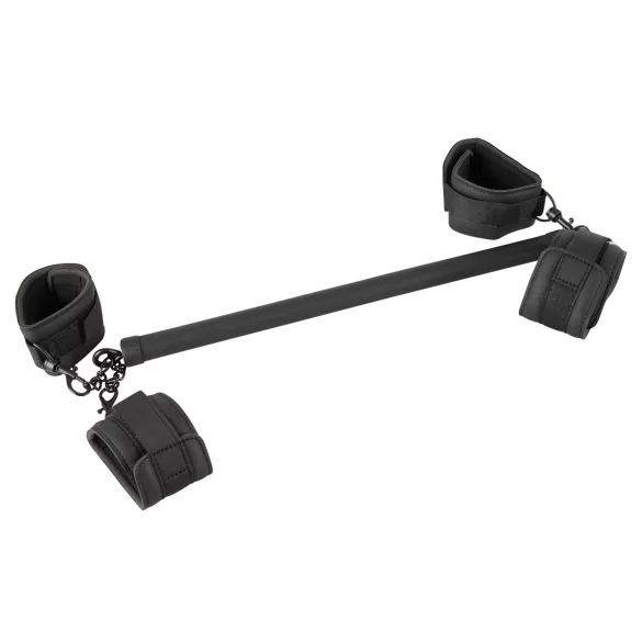 Fetish - bondage stav set - konstläder sexbindning svart 6 delar