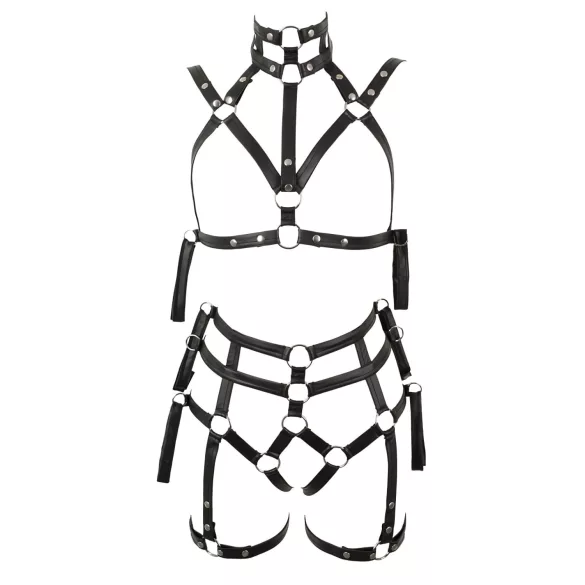 Bad Kitty - Bondageset bysthållare (svart)