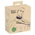 Vegan Fetish - halsband med nitar och koppel - veganskt läder svart
