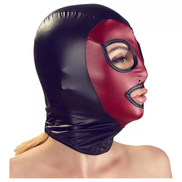 Bad Kitty - munmask - glänsande röd - S-L