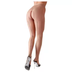 Cottelli - sexstrumpbyxa med ränder - beige