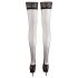 Cottelli - Satinkänsla stay-ups (svart) - 4/L