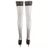 Cottelli - Stayups strumpor - satinfinish - svart - 5/XL