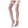 Cottelli - Stay-ups strumpor satinvit - vit - 4/L