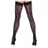Cottelli Legwear - stay ups leopardmönster svart - 5