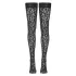 Cottelli Legwear - stay ups leopardmönster svart - 5