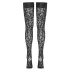 Cottelli Legwear - stay ups leopardmönster svart - 5