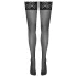 Cottelli - stayup-strumpor med spetskant (svart) - 4