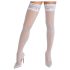 Cottelli - spetsiga, blommiga stay-ups (vita) - 3/M-L